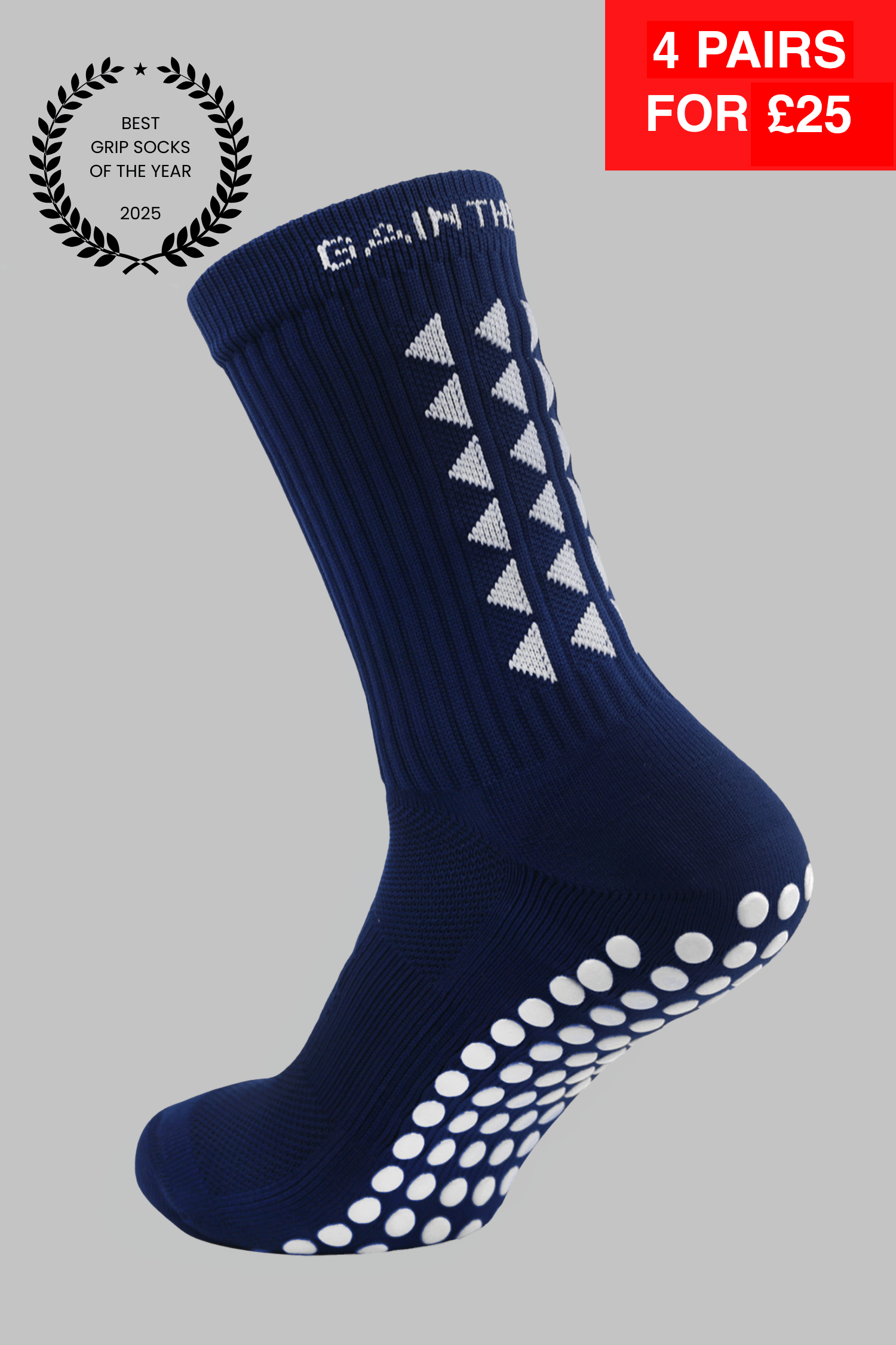 GRIP SOCKS 3.0  MidCalf Length - Navy Blue